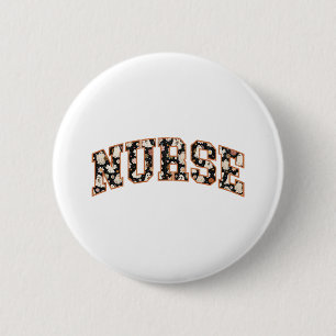 Halloween Nurse Retro Fall Season 2 Inch Round Button