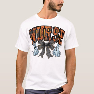 Halloween Nurse Scary Coquette Bow Classic T-Shirt