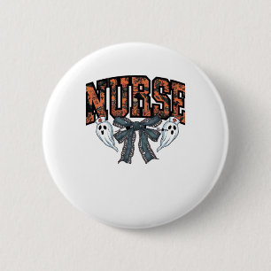 Halloween Nurse Scary Coquette Bow Classic T-Shirt 2 Inch Round Button
