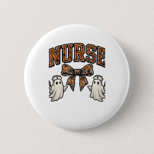Halloween Nurse Scary Coquette Bow Classic T-Shirt 2 Inch Round Button