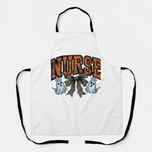 Halloween Nurse Scary Coquette Bow Classic T-Shirt Apron