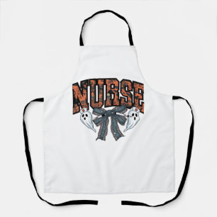 Halloween Nurse Scary Coquette Bow Classic T-Shirt Apron