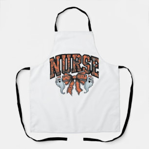 Halloween Nurse Scary Coquette Bow Classic T-Shirt Apron