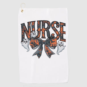 Halloween Nurse Scary Coquette Bow Classic T-Shirt Golf Towel