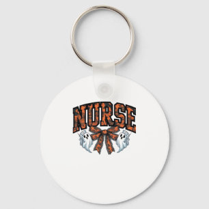Halloween Nurse Scary Coquette Bow Classic T-Shirt Keychain