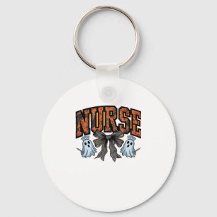 Halloween Nurse Scary Coquette Bow Classic T-Shirt Keychain