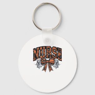 Halloween Nurse Scary Coquette Bow Classic T-Shirt Keychain