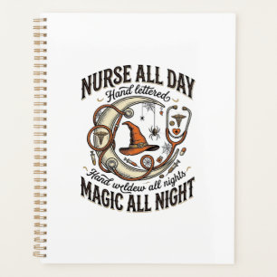 Halloween Nurse Shirt Witchy Medical Night Shift_1 Planner