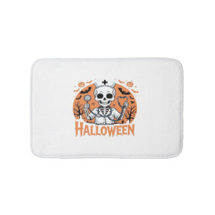 Halloween Nurse skeleton Essential T-Shirt_1 Bath Mat