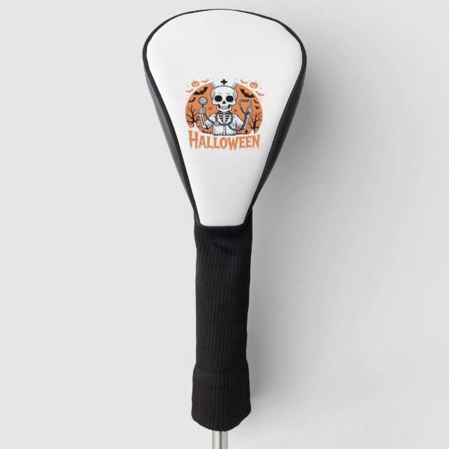 Halloween Nurse skeleton Essential T-Shirt_1 Golf Head Cover (Front)