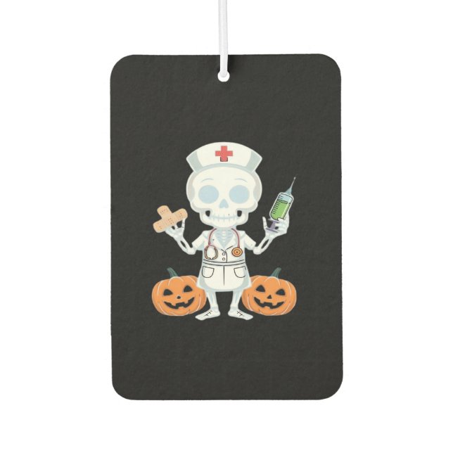 Halloween Nurse Skeleton Essential T-Shirt Air Freshener (Front)