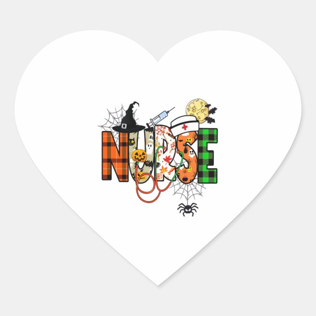 Halloween Nurse Sticker  (Front)