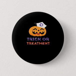 Halloween Nurse Trick or Treatment Classic T-Shirt 2 Inch Round Button