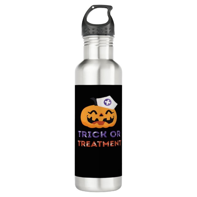 Halloween Nurse Trick or Treatment Classic T-Shirt 710 Ml Water Bottle (Front)