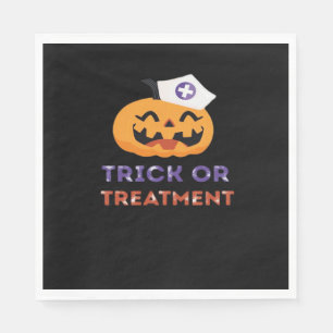 Halloween Nurse Trick or Treatment Classic T-Shirt Napkin