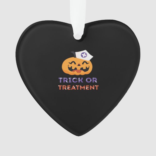 Halloween Nurse Trick or Treatment Classic T-Shirt Ornament (Front)