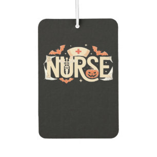 Halloween Nurse Typography � Spooky Medical Design Air Freshener