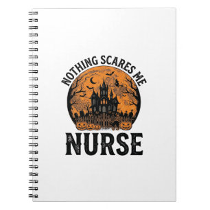 Halloween Nurse Vintage Spooky Moon Design_1 Notebook