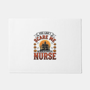 Halloween Nurse Vintage Spooky Registered Nurse De Doormat