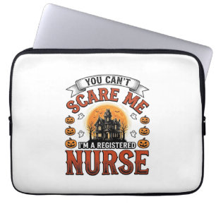 Halloween Nurse Vintage Spooky Registered Nurse De Laptop Sleeve