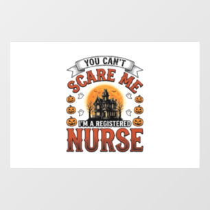 Halloween Nurse Vintage Spooky Registered Nurse De Window Cling