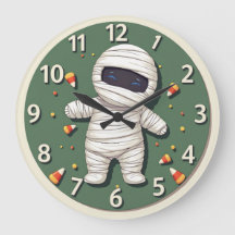 Halloween Nursery: Lil' Monster Wall Clock