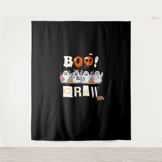 Halloween Nurses Boo Crew Classic T-Shirt Tapestry (Front)