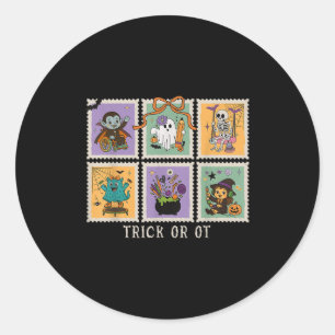 Halloween Occupational Therapy Trick Or Ot Therapi Classic Round Sticker
