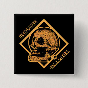 Halloween October 31st 2 Inch Square Button