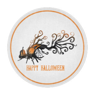 Halloween/October/Fall/pumpkin tree Cutting Board