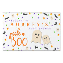 Halloween | October Peek A Boo Baby Shower Welcome