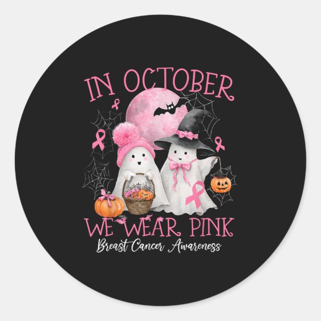 Halloween October Wear Nk  Classic Round Sticker (Front)