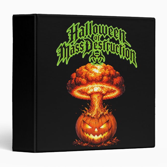 Halloween of Mass Destruction Nuclear Jack-o'-Lant Binder (Front/Spine)