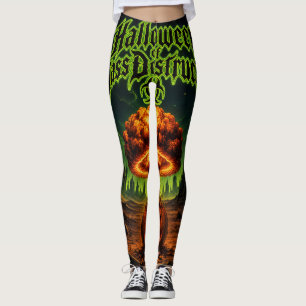 Halloween of Mass Destruction Radioactive Pumpkin Leggings