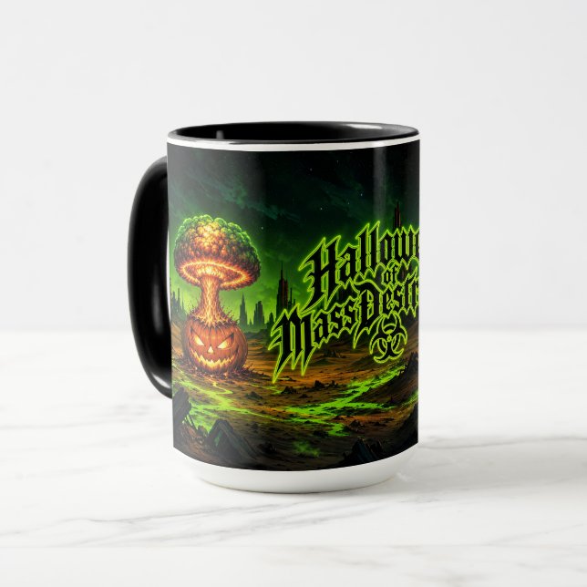 Halloween of Mass Destruction Radioactive Pumpkin  Mug (Front Left)