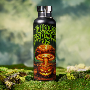 Halloween of Mass Destruction Radioactive Pumpkin Water Bottle