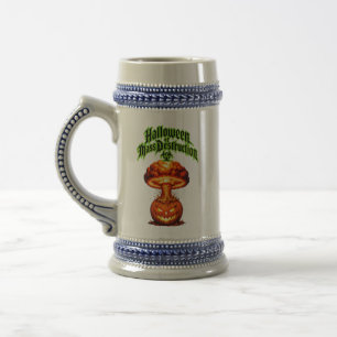 Halloween of Mass Destruction Toxic Jack o Lantern Beer Stein