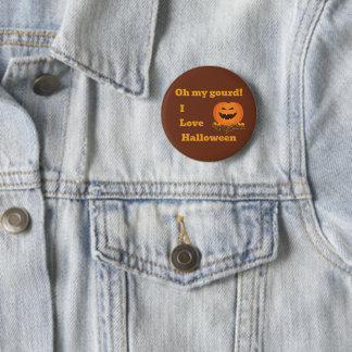 halloween oh my gourd Button