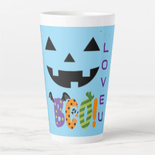 HALLOWEEN OLOURFUL LOVE BOO LATTE MUG
