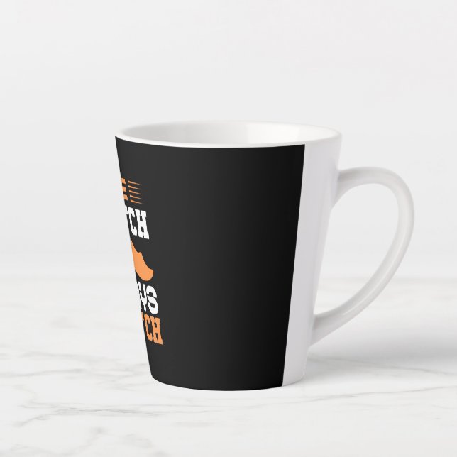 Halloween Once A Witch Always A Witch Birthday Latte Mug (Right)