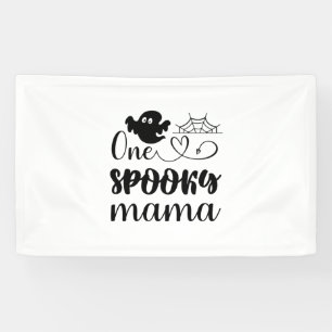 Halloween One Spooky Mama Birthday Banner