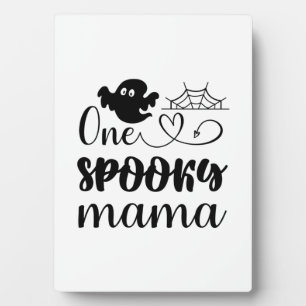 Halloween One Spooky Mama Birthday Plaque