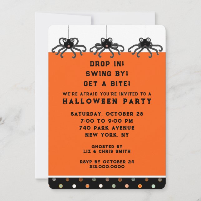 Halloween Open House Invitation (Front)