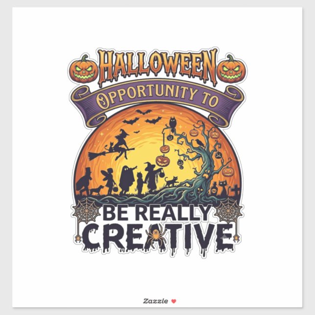 Halloween Opportunity Be Really Creative Witch Tre (Sheet)