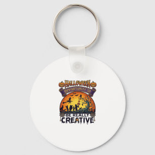 Halloween Opportunity Be Really Creative Witch Tre Keychain