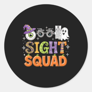 Halloween Optometrist Sight Squad Shirt Optometry Classic Round Sticker