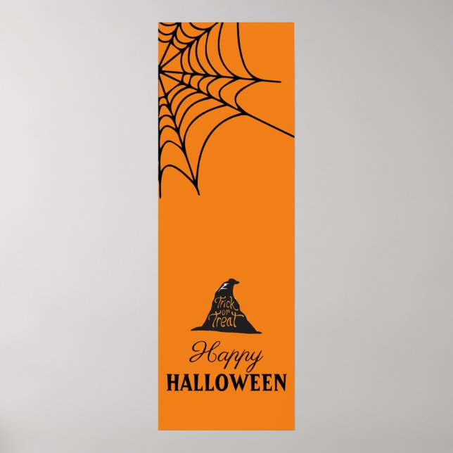 Halloween Orange Banner  Poster (Front)