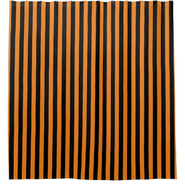 Halloween Orange Black Vertical Stripe (Front)