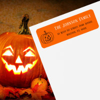 Halloween Orange Citrouille Party Adresse de retou