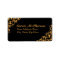 Halloween Orange Flourish Address Labels